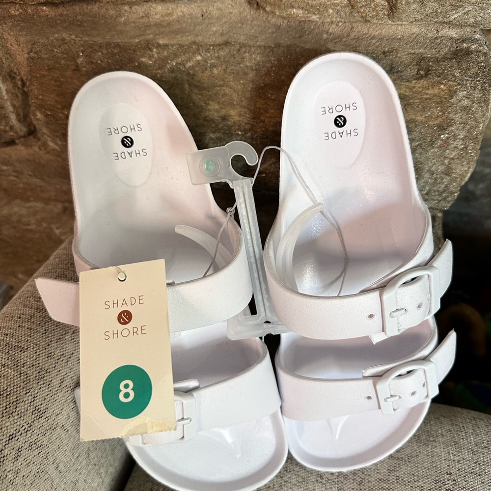 Target White Slide Sandals